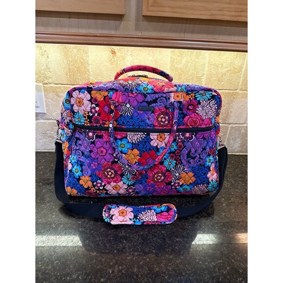 Vera Bradley Grand Traveler Weekender Bag Floral Festival Large NEW - Picture 1 of 8